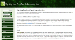 Desktop Screenshot of frontpage-to-expression.com