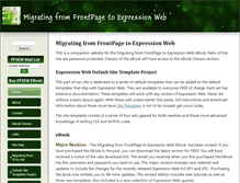 Tablet Screenshot of frontpage-to-expression.com